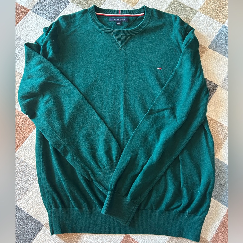 Tommy Hilfiger Green Crewneck Sweater